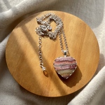 《silver925》heart lace agate ❃ necklace ✴︎
