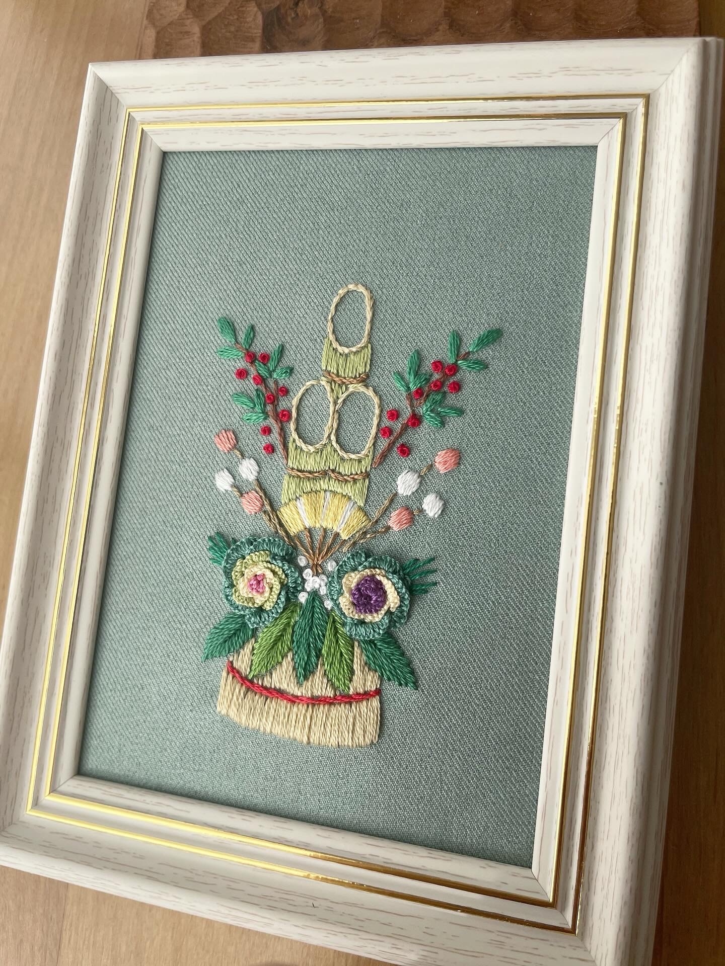 門松の刺繍フレーム 正月飾り - 四季の刺繍 | minne byGMOペパボ 国内