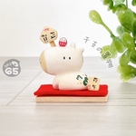 小さな置物　正月飾り(オフホワイトver.／午年　馬　2026　冬　ミニチュア　可愛い　おしゃれ　小さい　粘土　オブジェ　インテリア　飾り　生成り