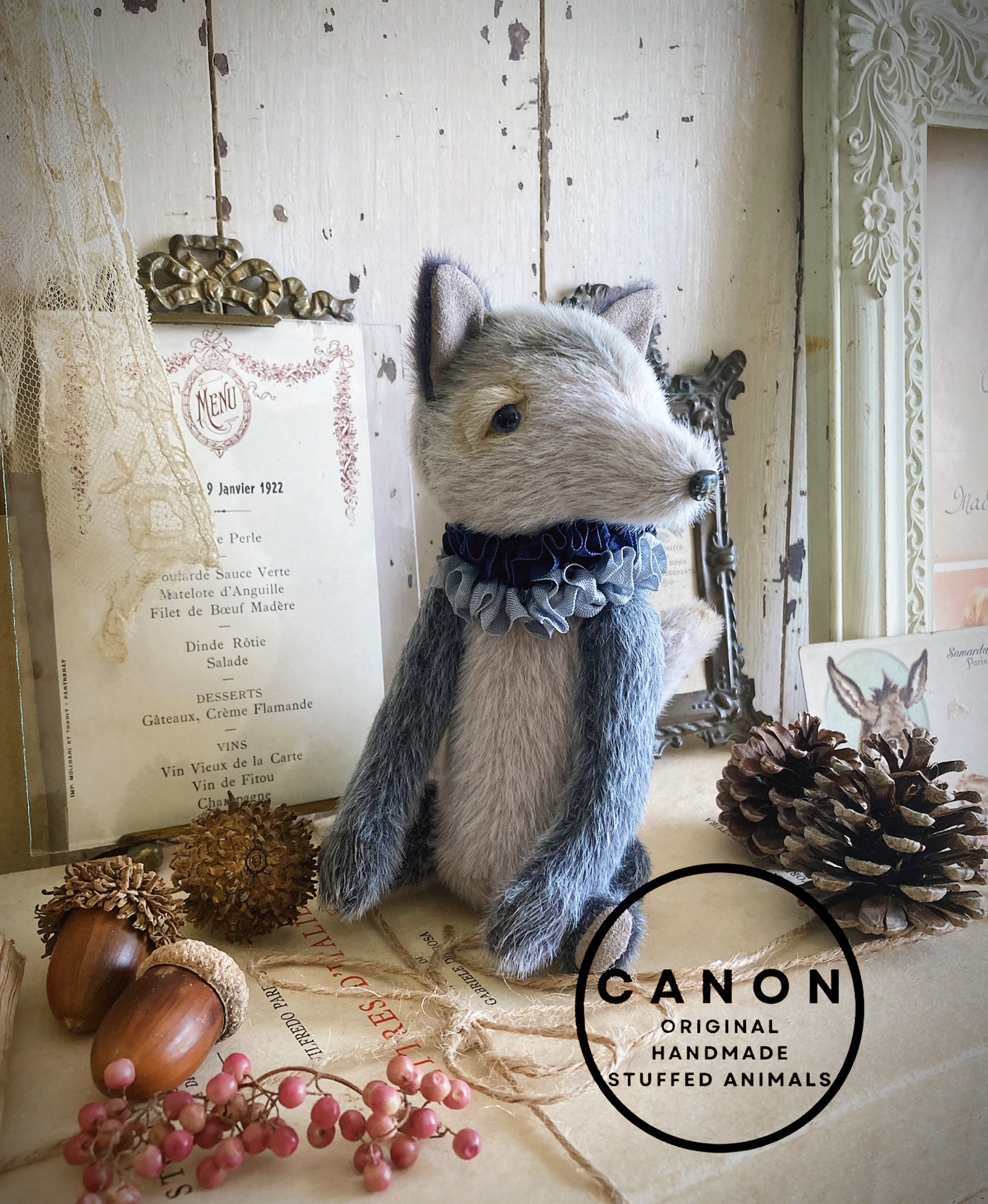 ☆CANON☆ アンティーク風テディベア｜一点もの ハンドメイド