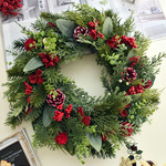 【bさまオーダー品】定番REDのクリスマスリース