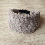 【特集掲載】ファーヘアバンド（プードルファーのグレージュ）