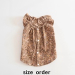 [犬服] size order  チワワ　　　　　　　　　　　　　　　冬の キャミソール ワンピース 小動物柄 コーデュロイ　　　　　　　背中開き バックオープン　