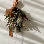 ドライフラワー ＊Terracotta Brown!＊        スワッグ  for end of autumn
