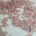 16g 約160個 5.5〜6.5×3.5〜4mm ピンク 01番 ファルファーレ　ビーズ　ピーナッツ 桜　チェコ　ガラス　ピンク　ロージー　ブラウン　シルバー　ライン　ローズ　春　夏　秋　冬