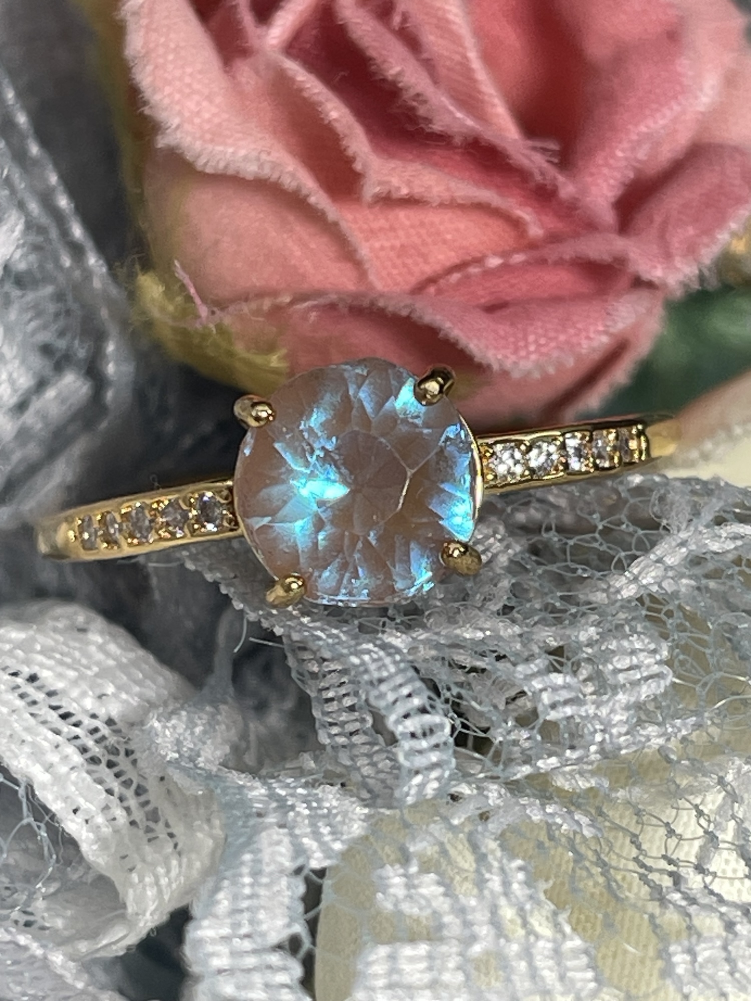 saphiret】6.5㎜サフィレットリング ゴールド - Lily-Rose'S GALLERY