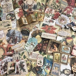 クリスマス紙モノ詰め合わせ80piece アンティーク系　コラージュ　ラッピング　インテリア