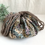 【リメイク生地のためお買い得♪】＊　リバティ　サークル巾着　　＊