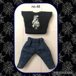 ねんどろいどどーる　服　普通丈　プリントTシャツ　&　パンツ　no.63