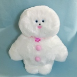 ぬいぐるみ　雪だるまよぴチャン（もも）