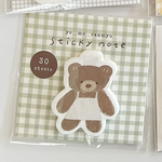 【ダイカット付箋】エプロンくまちゃん