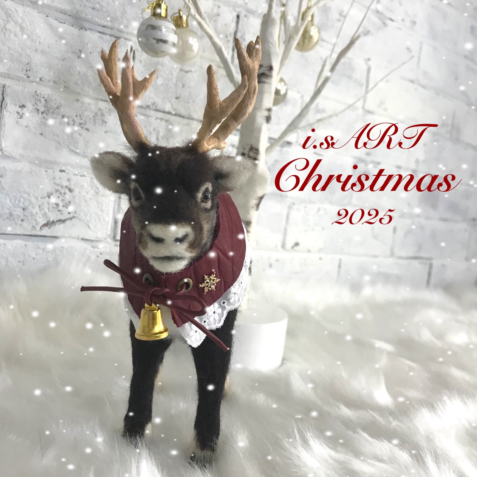 オーダー受付パネル❤︎うたた寝トナカイわんこ パネルシアター「トナカイのツノはどれ？」(サンタクローストナカイ冬