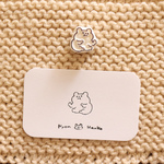 消しゴムはんこ　monさん　嫌な事はエイっと