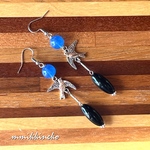鳥の揺れるピアス(イヤリング)サージカルステンレスフックピアス