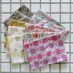 インド ブロックプリント生地 ミニカットクロス10枚セット vol.021 暖色系 ファブリック はぎれ IF0407