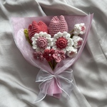 枯れない花　チューリップ　スワッグ　毛糸の花束　あみぐるみ　枯れない花束