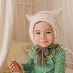ねこ耳ボンネット　‐puff-