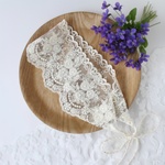 フランス製 ロマンティックなすみれのレースバブーシュカ