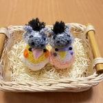 インコちゃん用お馬ちゃん帽子（グレー）
