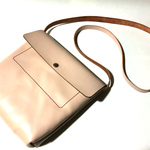 Pink leather shoulder bag  ヌメ革 ショルダーバッグ　ピンク 