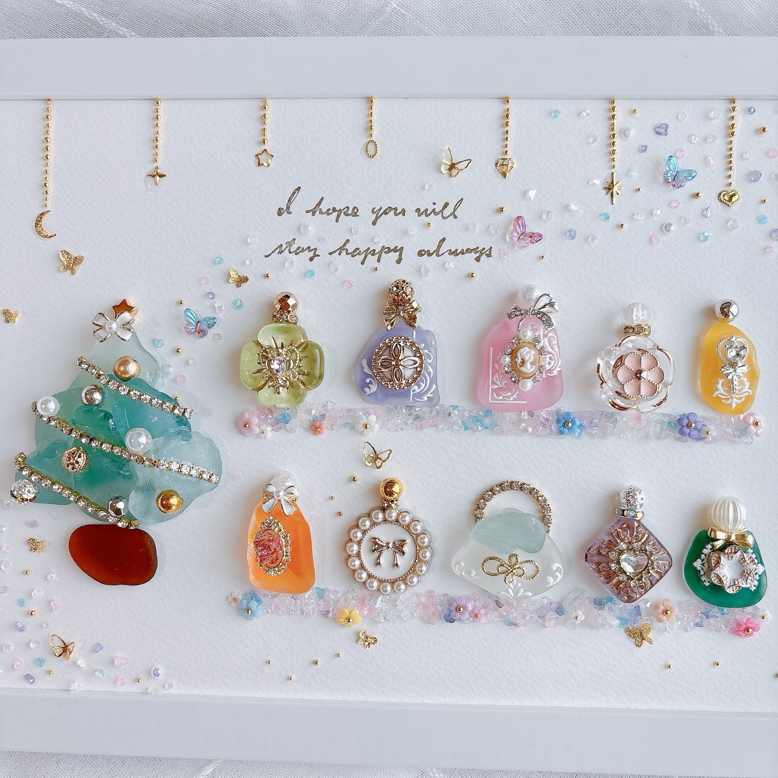 シーグラスアート ドレス プリンセス シンデレラ ヒーリングアート