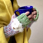 ワンコのお散歩手袋/ハンドウォーマー/北欧/手袋/冬/犬/