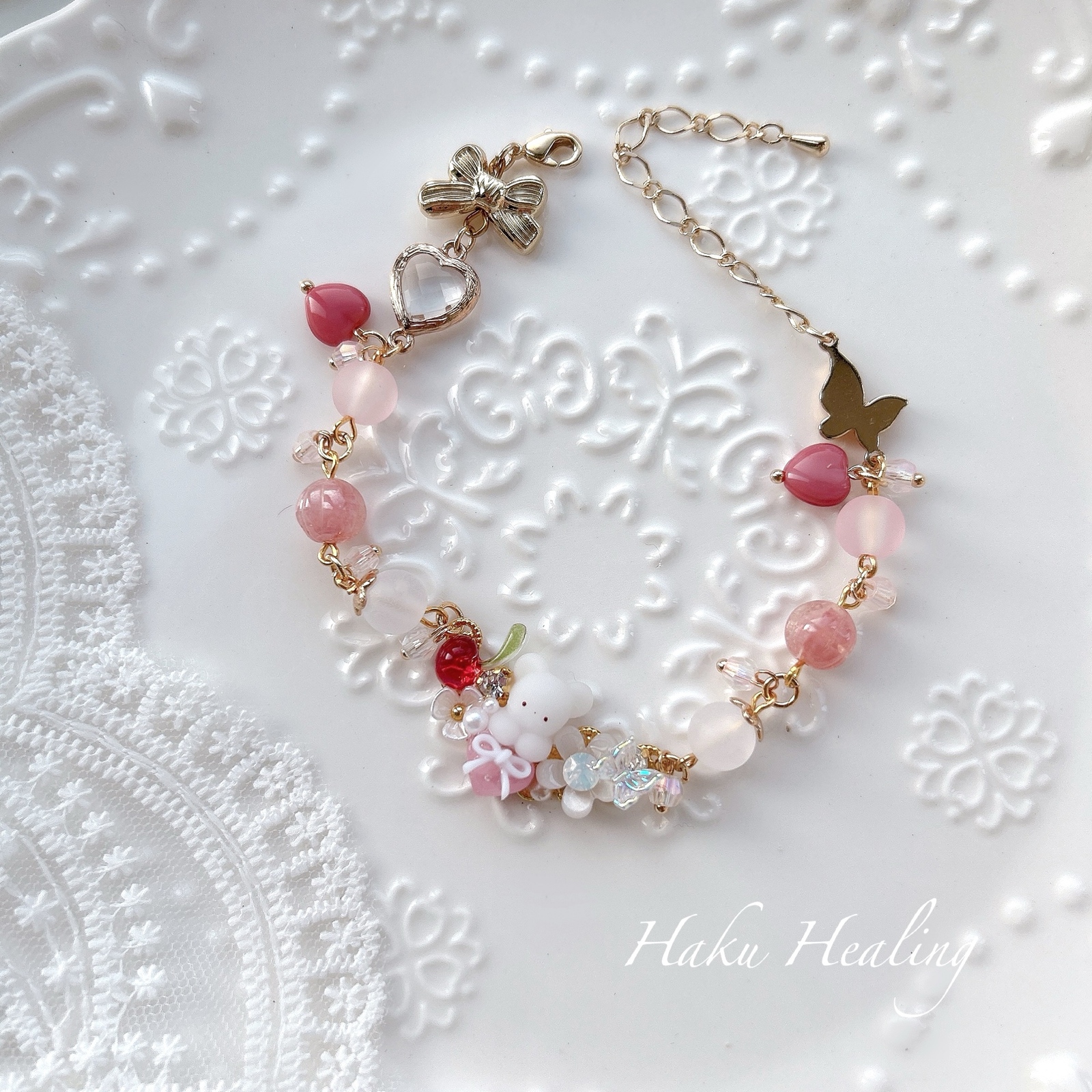 Butterfly🦋🩵 レジン ヘアクリップ ドライフラワー 浴衣 夏