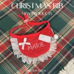 お名前入り♡ 『クリスマススタイ🎅🏼❤️』　犬スタイ 犬ケープ 犬ビブ 犬服