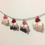 カップケーキ ガーランド