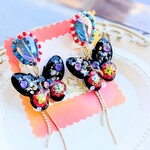 Galaxy パピヨン メタモルフォーゼ ピアス　イヤリング　宇宙　蝶々 蝶 中華　チャイナ　