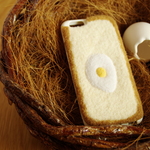 食パン(薄切り）×目玉焼き×アイフォンケース