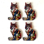 Colorful Cat Pendant Tops