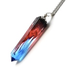 Cosmic rayネックレス［Red and Blue flame-04］
