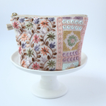 マチ付き　14cmファスナー　インド刺繍生地