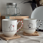 美濃焼ペアマグカップ 【もりみつさんシリーズ】