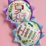 🆕【おまかせオーダー】文字刺繍ブローチ