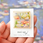 移ろいをたのしむブローチ 【クロード・モネ/睡蓮】印象派minneARTMUSEUM 絵画 名画 ワイヤー オルセー印象派展 アート 透明 クリア