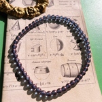 【1連50コセット】#czech beads#チェコビーズ　round4㍉ luster blue＊vioret
