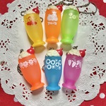 再入荷★ソフビ素材★小さなクリームソーダー★笛付き★6種セット