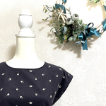 【オーダー】どんぐり刺繍のベストブラウス