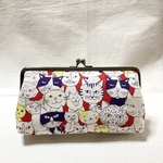 ジロジロキャッツのがま口ペンケース