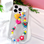 🩷💛ストラップ💛🩷/スマホストラップ/ハンドストラップ/ビーズ/キラキラ/キーホルダー/韓国/バッグチャーム/カラフル/アヒル