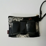 【記念価格♡】☆再販☆ミニウエットティッシュ&ティッシュポーチ(ドイリーレース黒）