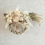 ☆特集掲載☆【ホワイト&ゴールド・しめ縄 M】可憐で可愛いしめ縄