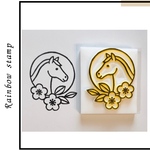 消しゴムはんこ🌈午年