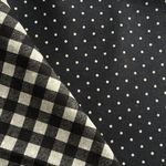 ＜受注販売＞◆母子手帳ケース（Ｍサイズ）お薬手帳や通帳にも◆ブラック・チェック＆ドット