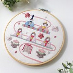 ★新作★早割りセール中！！★【刺繍キット】❀お雛様❀ひな祭り(大) 3段