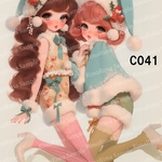 C041  オリジナルステッカー オリジナル人物ステッカー ステッカー シール りまりま  RimaRima