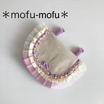 【受注製作】女の子の大好きがいっぱい♪リネンの移動ポケット（ラベンダー）
