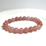 【専用ページ】8mm＊可憐なローズピンクの塩原瑪瑙のブレスレット ❣️❣️